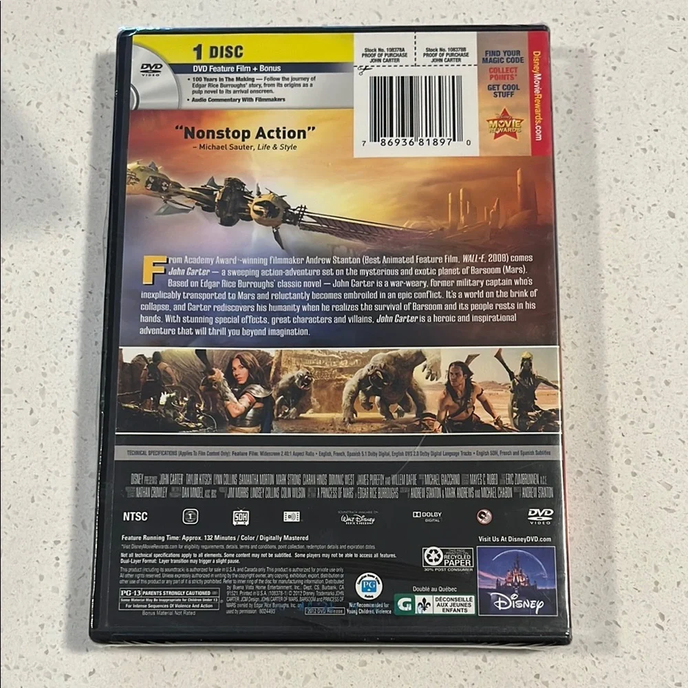 John Carter DVD